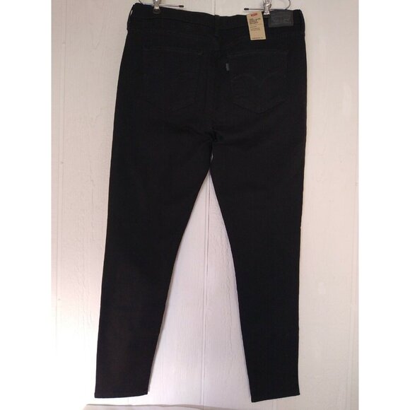 Levi's 720 Women's 18 MED High-Rise Super Skinny Jeans Black NWT - Picture 2 of 8